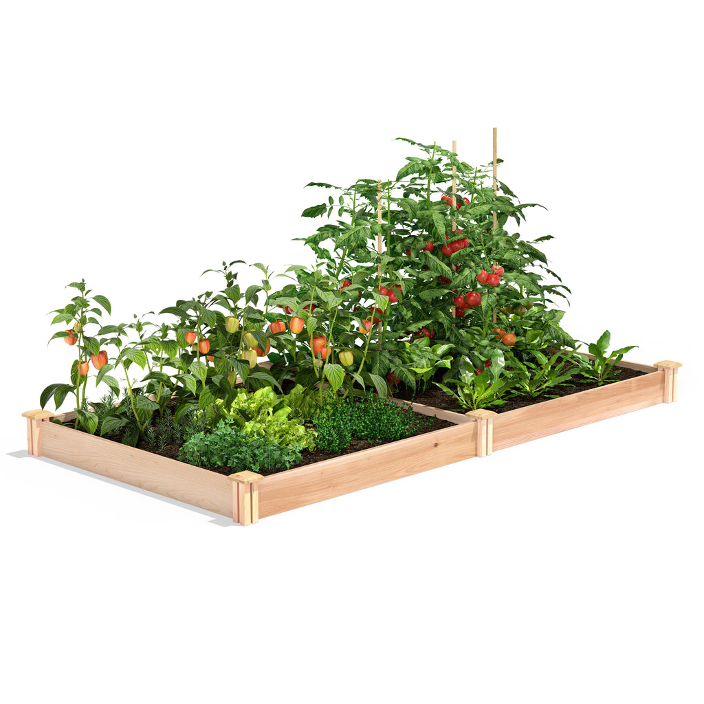 Miracle-Gro Cedar Raised Garden Bed 4 ft x 8 ft x 5.5 in RCMG485