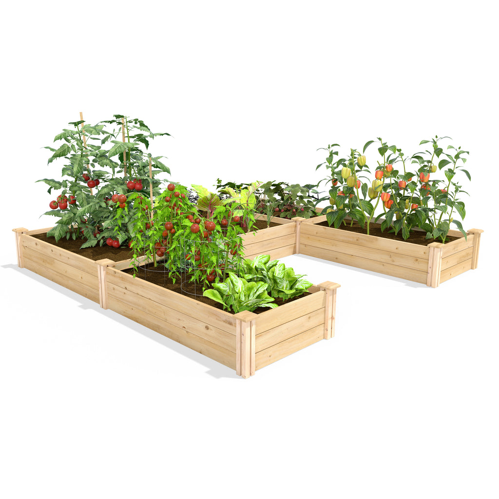 Cedar Raised U-Shaped Garden Bed RCUSB / RCPUSB / RCOCUSB