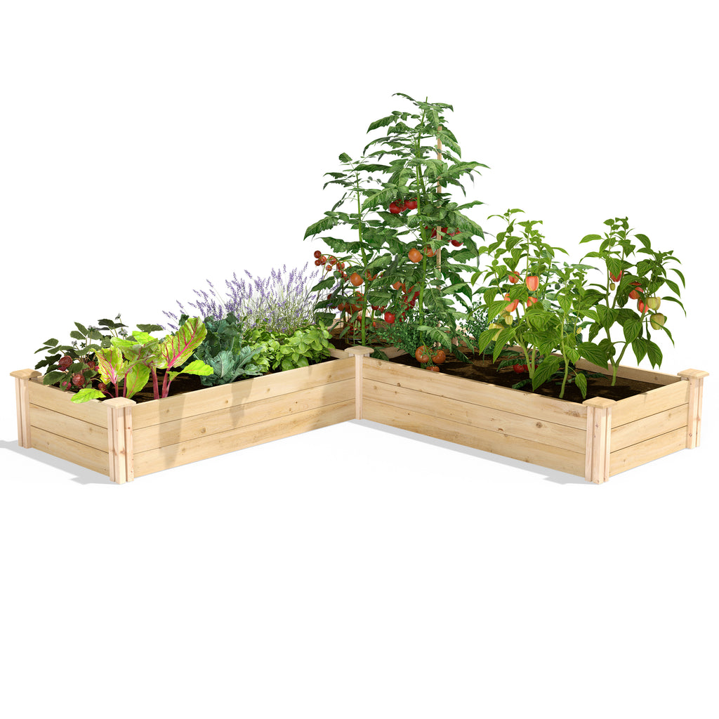Original Cedar Raised Garden Beds, Corner Units, Multiple Sizes