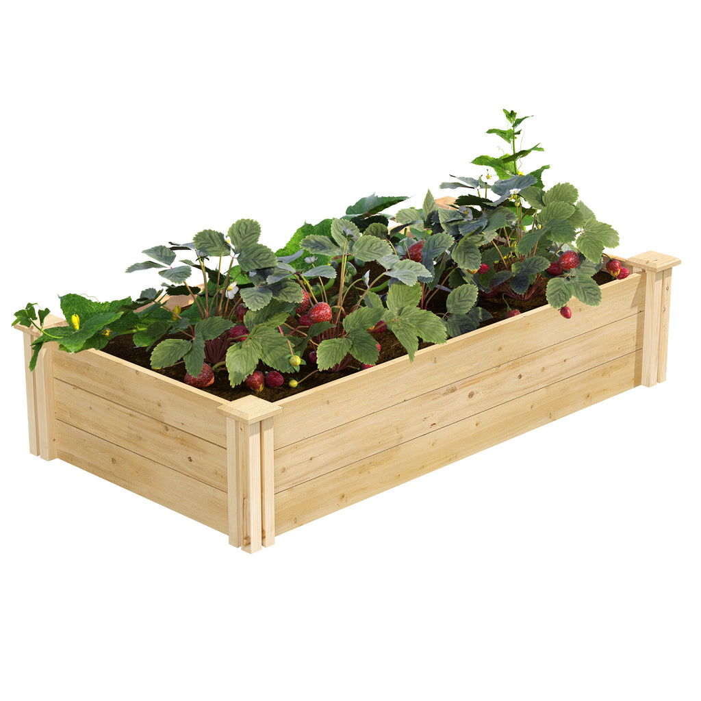 Original Cedar / Pine Raised Garden Bed 2 ft x 4 ft x 10.5 in RC24484T / RCP24484T