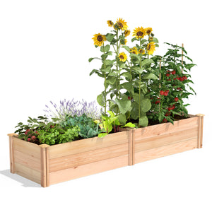 Premium Cedar Raised Garden Bed 2 Ft X 8 Ft X 16.5 RC249618P