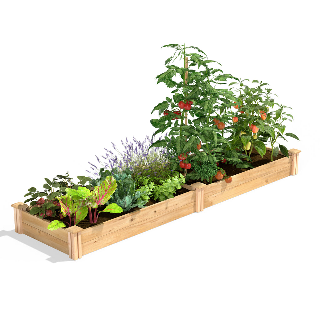 Original Cedar / Pine Raised Garden Bed 2 ft x 8 ft x 7 in RC24967 / RCP24967