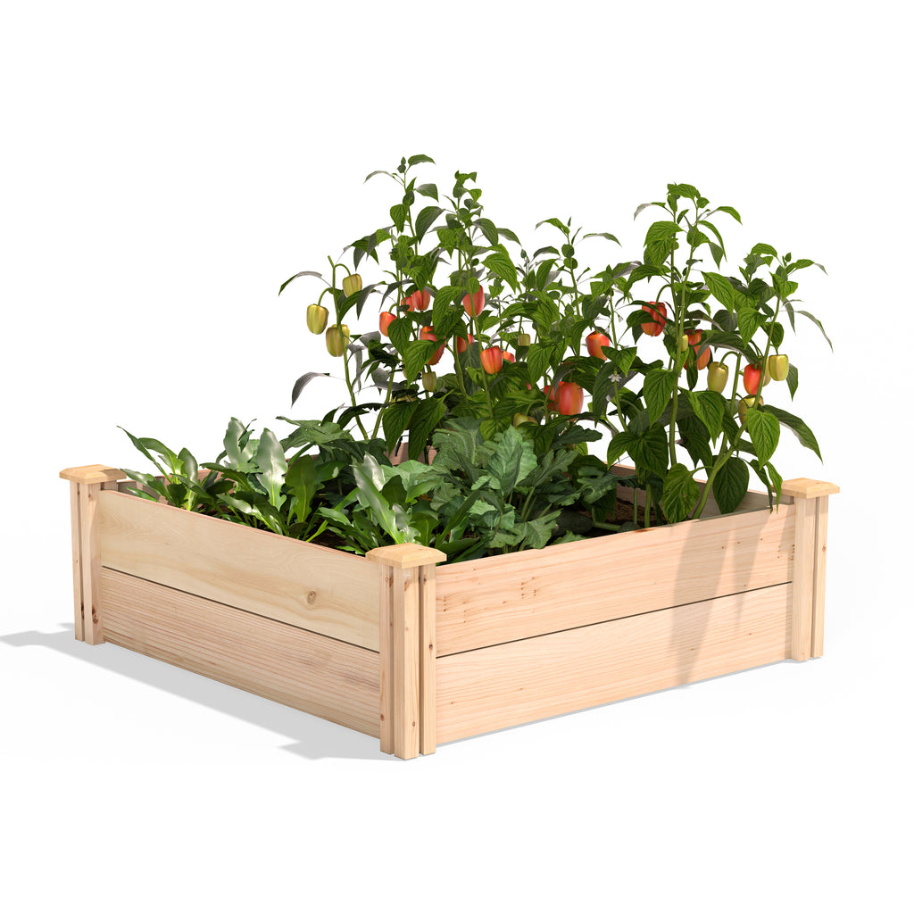 Premium Cedar Raised Garden Bed 3 ft x 3 ft x 11 in RC363612P