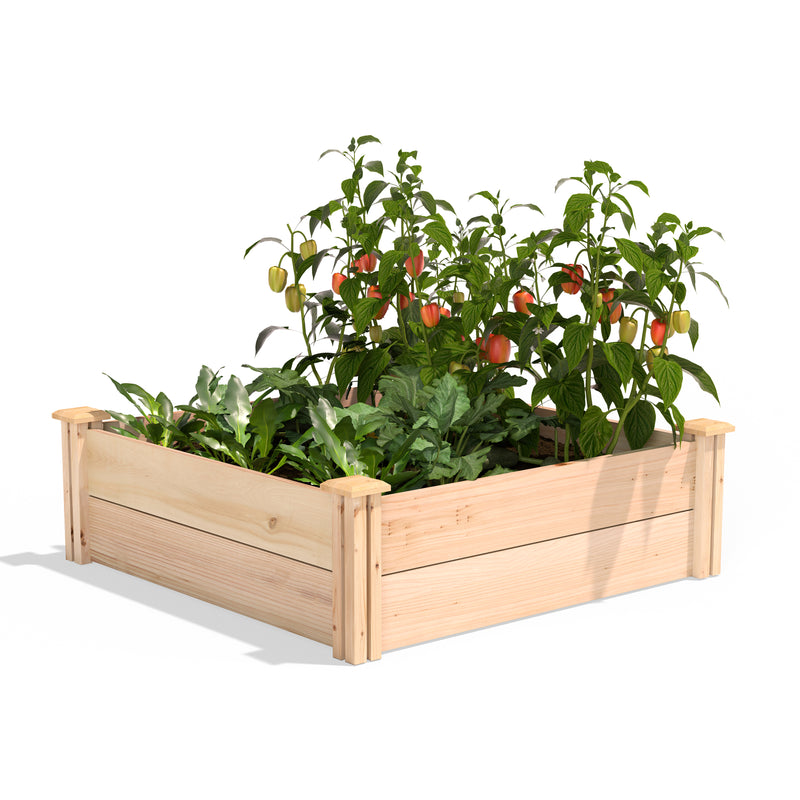 Premium Cedar Raised Garden Bed 3 ft x 3 ft x 11 in RC363612P