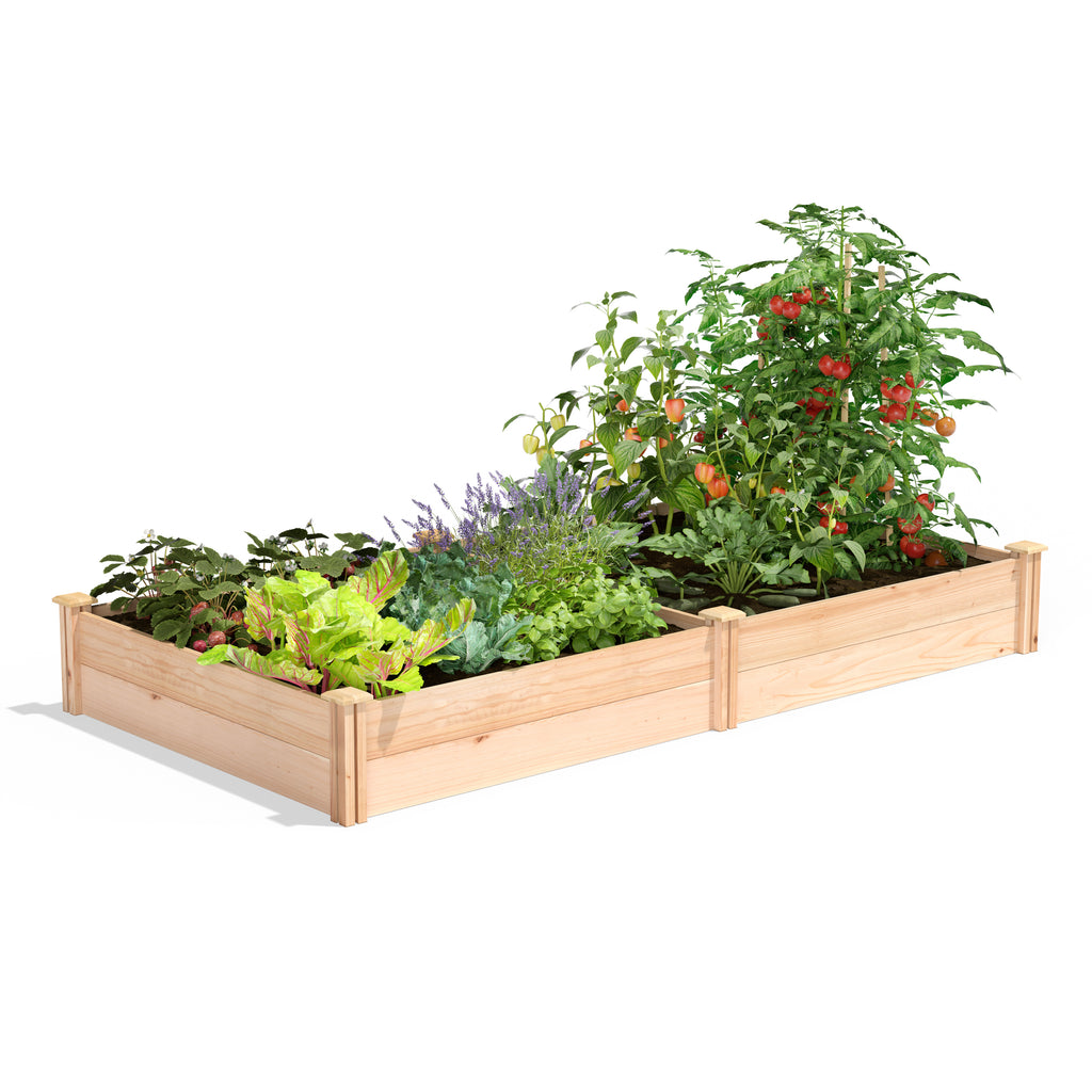 Premium Cedar Raised Garden Bed 4 ft x 8 ft x 11 in RC489612P