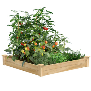 Original Cedar / Pine Raised Garden Bed 4 ft x 4 ft x 7 in RC4C4 / RCP4C4