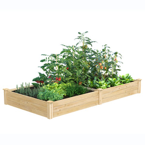 Original Cedar Raised Garden Bed 4 ft x 8 ft x 10.5 in RC6T21B / RCP6T21B