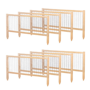 CritterGuard Cedar Fence Set for 4 ft x 8 ft Cedar Raised Bed RCCG4X8