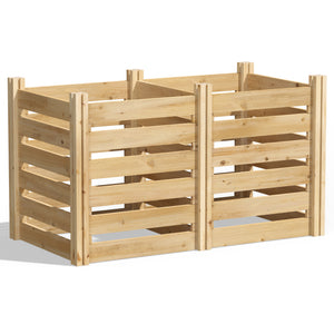 2 ft. Wide Cedar Wood Composter, Multiple Lengths
