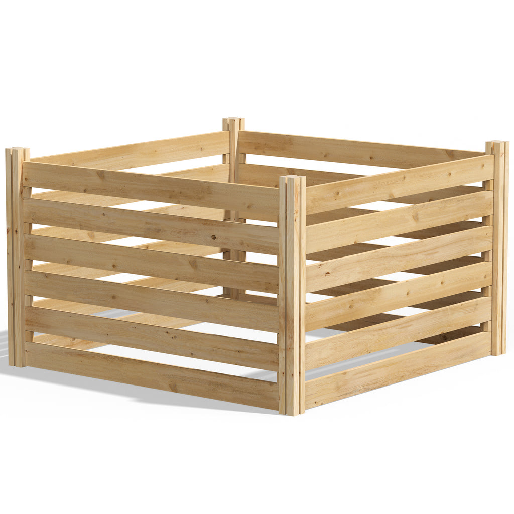 Second Life Wood™ Cedar Composter 48 in x 48 in x 31 in RCCOMP48SLW