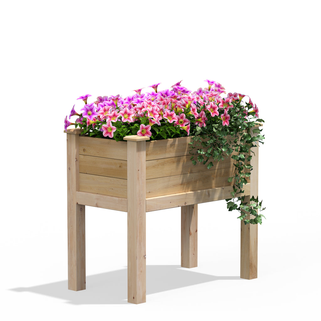 Original Cedar Elevated Garden Bed 16 in x 32 in x 31 in RCEV1632