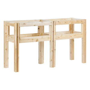 Four Bucket Elevated Cedar Wood Garden Frame, 54 in. x 16 in. x 20 or 30 in.