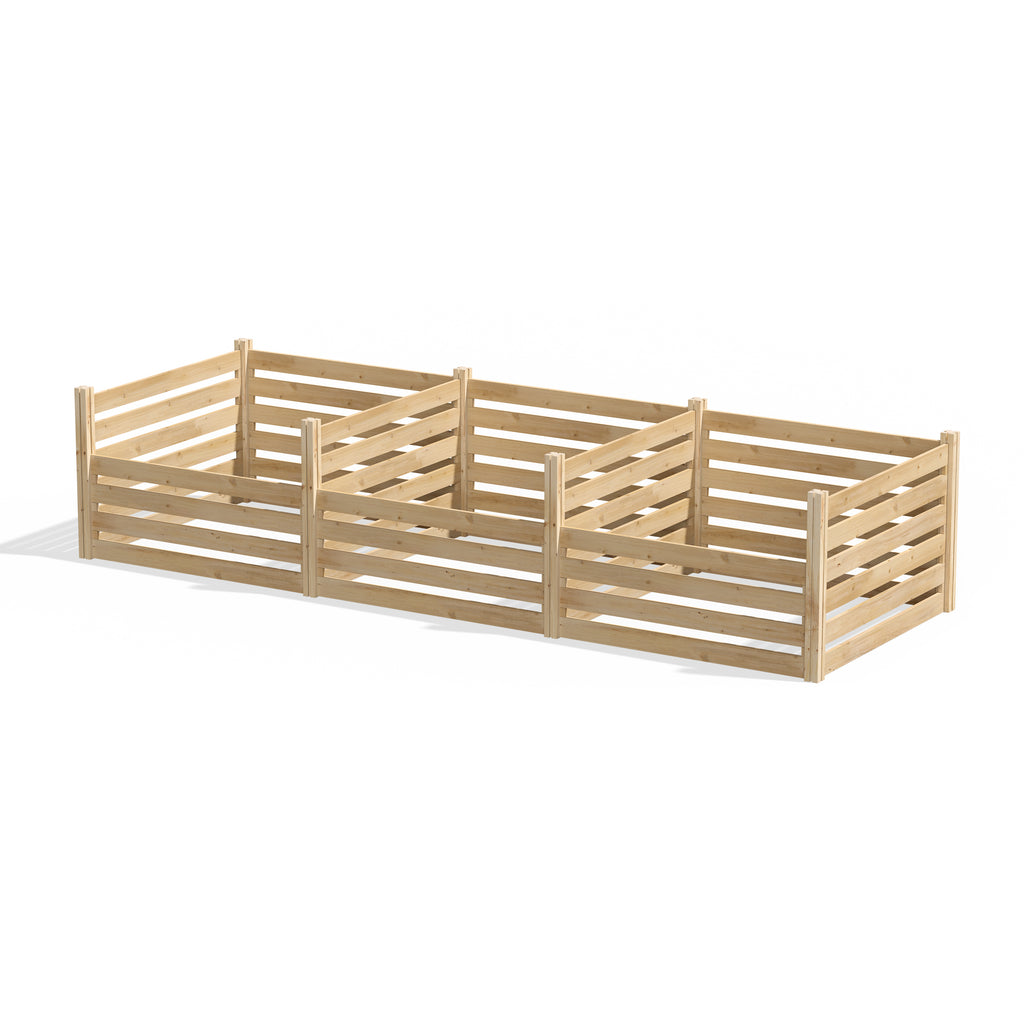 Second Life Wood™ 3-Bin Composter System