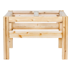 Four Bucket Elevated Cedar Wood Garden Frame, 29 in. x 28 in. x 20 or 30 in.