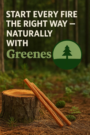 Fatwood by Greenes® — 50 lb Box of 100% Natural Pine Resin Fire Starter