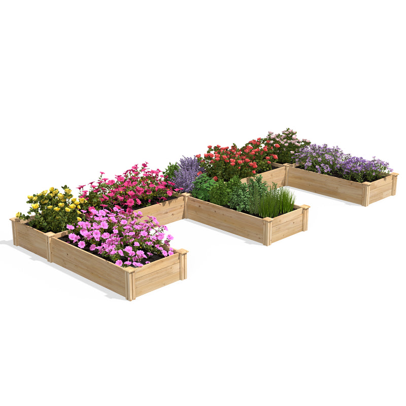 Greenes Fence CO RCMG4S4B 4x4x5.5 GDN Raised Garden Kit