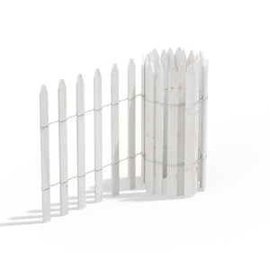 White Wood Garden Picket Fence 15 ft x 2 ft RC14W-BULK