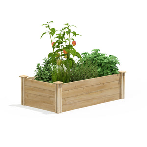 Original Cedar Raised Garden Bed 2 ft x 4 ft x 14 in RC244814