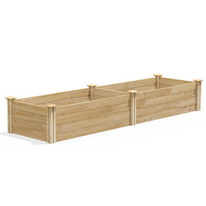 Original Cedar Raised Garden Bed 2 ft x 8 ft x 14 in RC249614