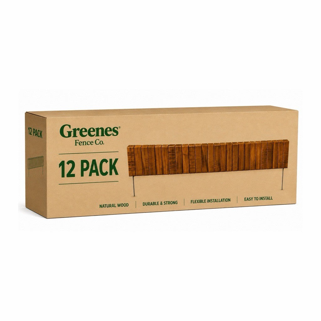 Flexible Brown Wood Edging 30 in x 4 in RC39B