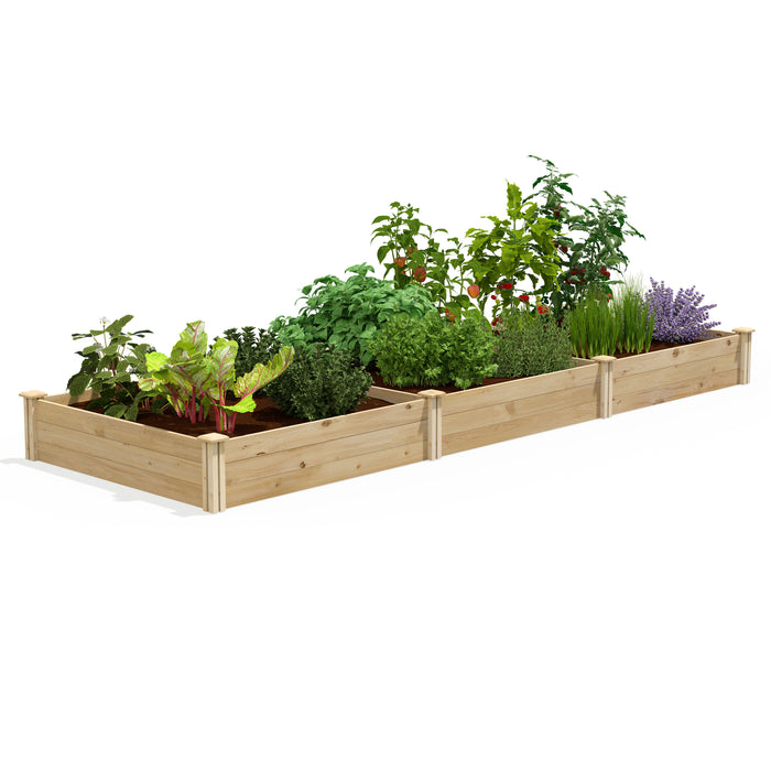 Original Cedar Raised Garden Bed 4 ft x 12 ft x 10.5 in RC4814410