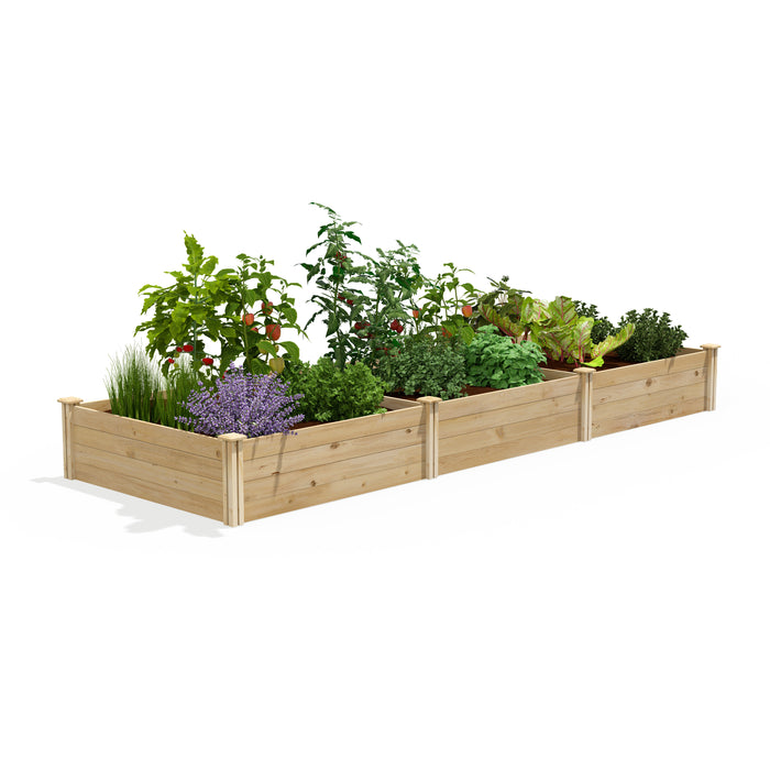 Original Cedar Raised Garden Bed 4 ft x 12 ft x 14 in RC4814414