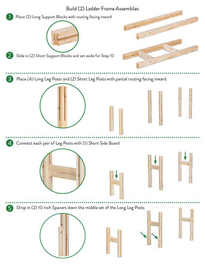 Two-Tiers Six Bucket Elevated Cedar Wood Garden Frame, 84 in. x 16 in. x 30 in. RCBG3SW3TH-4