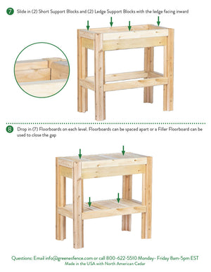 Cedar Adjustable Storage Shelves, 44 in. or 31 in. x 16 in. x 30 in. RCBGS32F-29