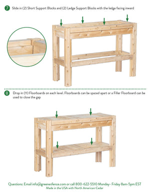 Cedar Adjustable Storage Shelves, 44 in. or 31 in. x 16 in. x 30 in. RCBGS32F-29
