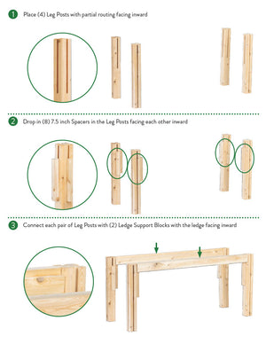 Cedar Storage Shelf, 44 in. x 16 in. x 20 in. RCBGS3SHS-30