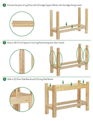 Three or Two Bucket Cedar Storage with Shelf, 44 in. or 31 in. x 16 in. x 30 in. RCBGS3STF-27