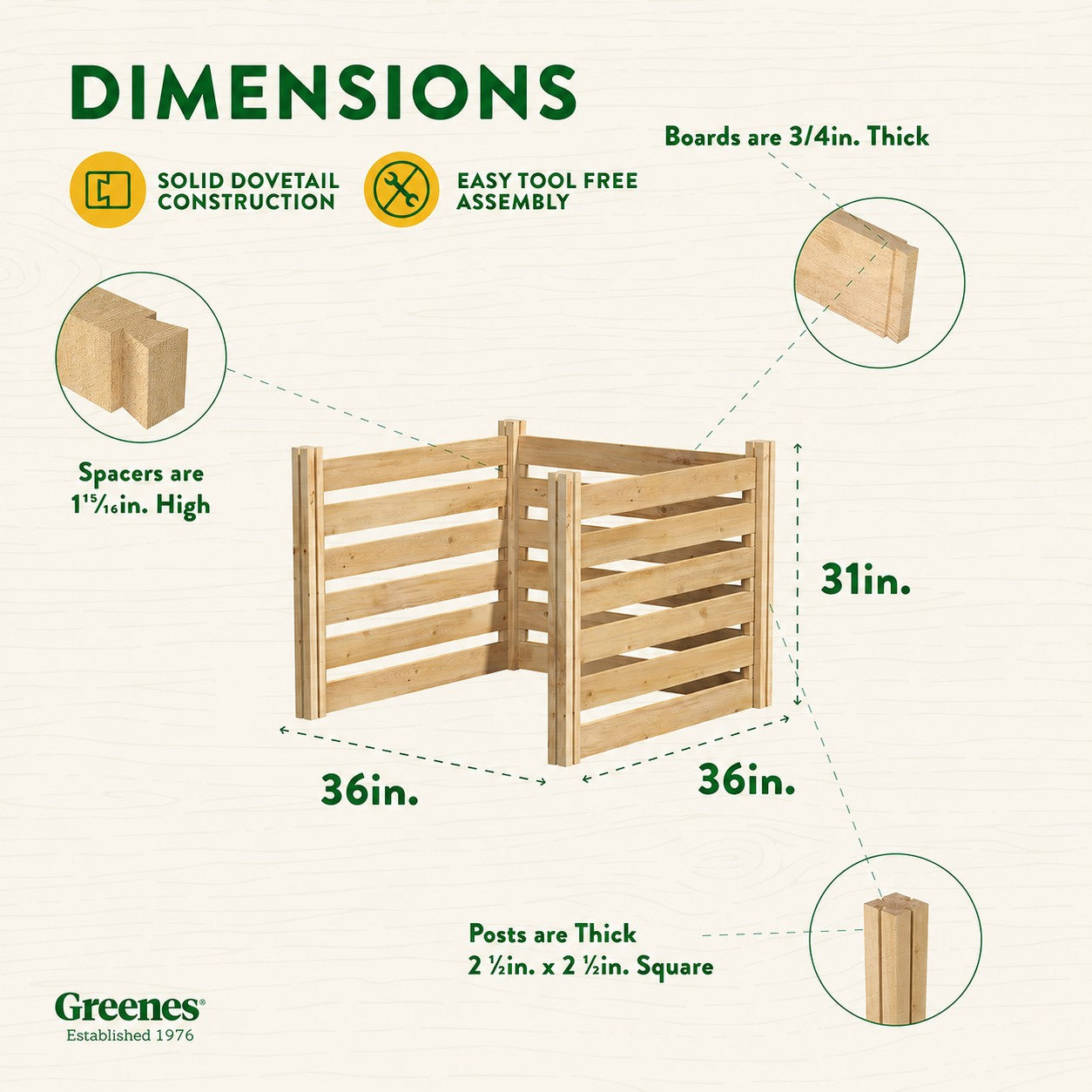 Greenes Fence Air Conditioning Cover Privacy Screen - Thumbnail 4