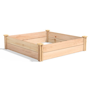 Miracle-Gro Cedar Raised Garden Bed 4 ft x 4 ft x 11 in RCMG4411