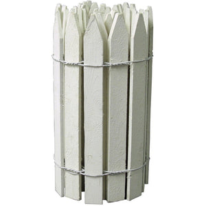 White Wooden Garden Picket Fence 12 ft x 16 in (4 Pack) RC24W