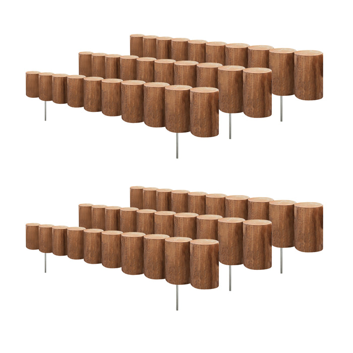 Wooden Full Log Lawn Edging 30 in x 5 in (6 Pack) RC43M-6C