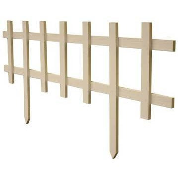 Small Deluxe Picket Fence - White (12 Pack)