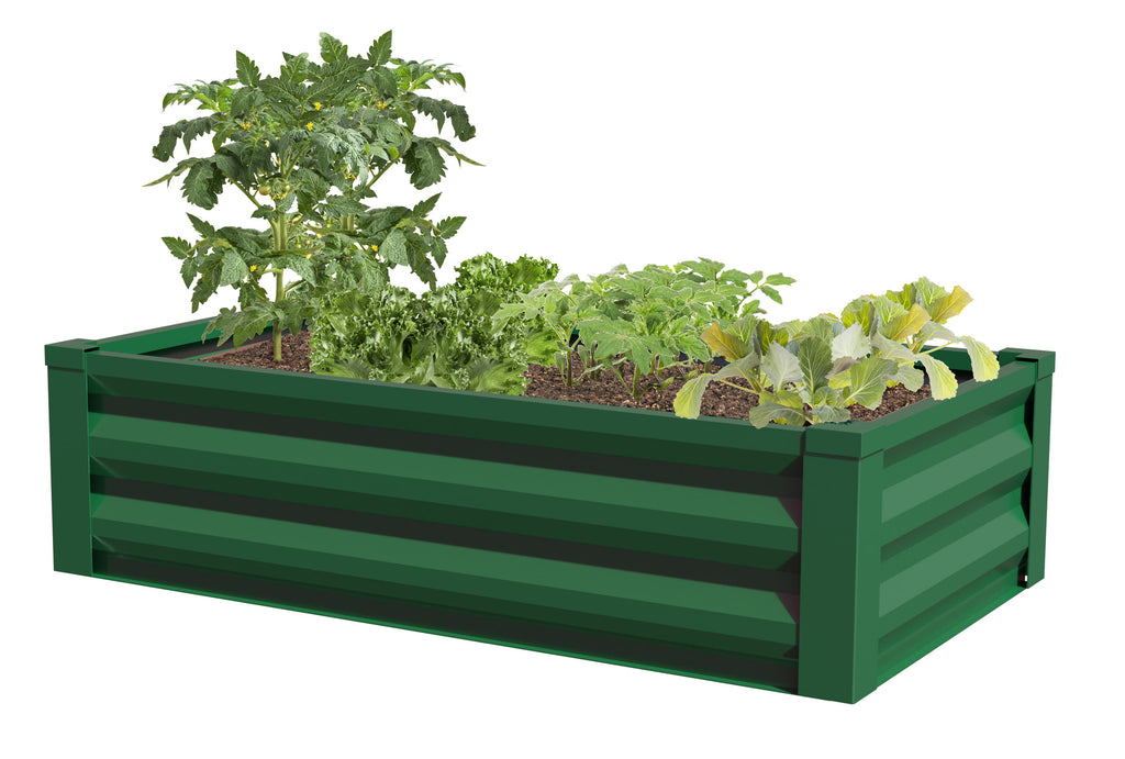 Repackaged Metal Raised Garden Bed 48 in x 24 in x 10 in RCM10AI RCM10TB RCM10W RCM10FG