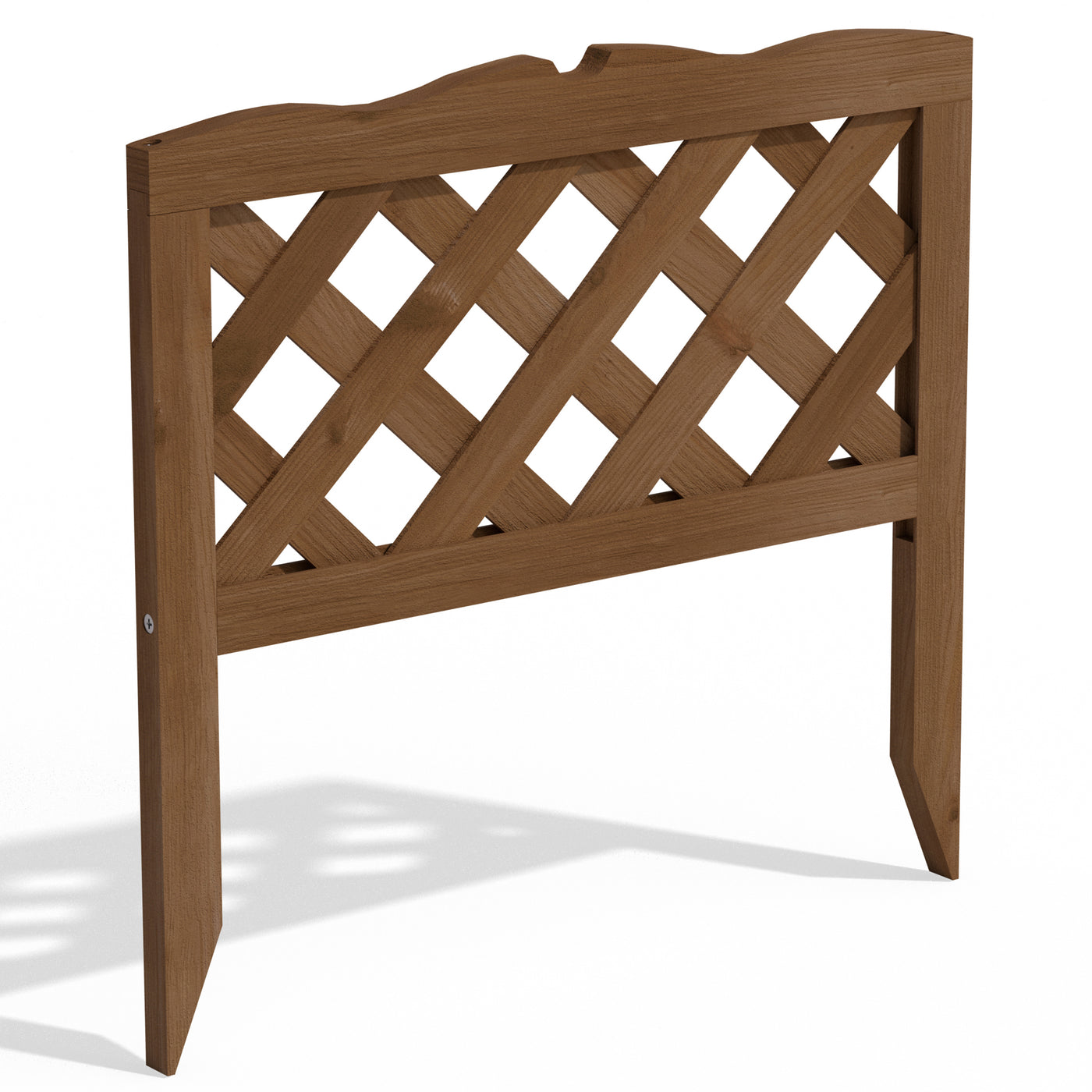 wood lattice trellis panels Greenes Fence 19.5 in. L x 19 in. H Wood Lattice Picket Border Fence (12-Pack)