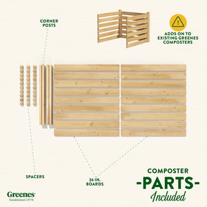 Cedar Wood Composter Add-On Kit RCCOMPADK