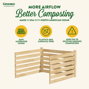 Cedar Wood Composter Add-On Kit RCCOMPADK