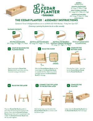 Cedar Wood Planter Box